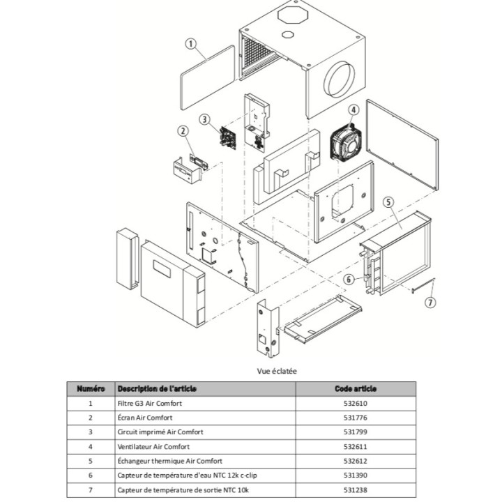Carte électronique - AIR COMFORT [- Pièce détachée VMC Double flux - Ni repris ni échangé - BRINK]