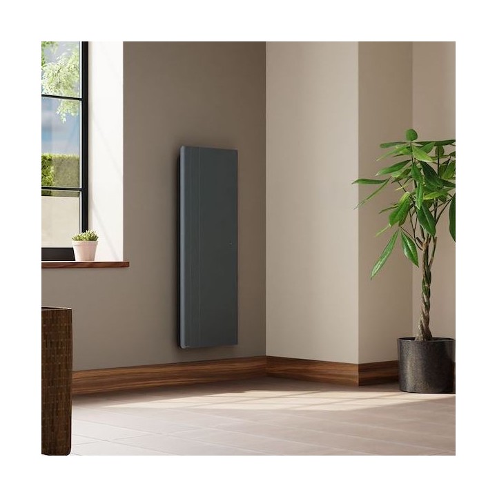 CHAMANE NATIV Vertical Anthracite [- Radiateur Inertie Fonte - Intuis - Noirot - Applimo - Airelec]