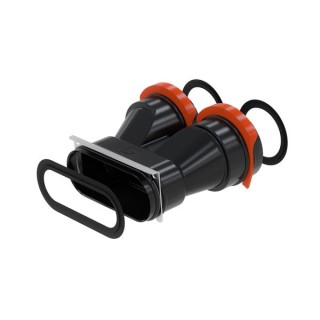 Pièce de transition 2 x 75mm pour conduit plat Comfoflat 51 [- Réseau PEHD Comfoflat 51- Zehnder]