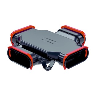 Pièce de croisement (4 sorties) pour conduit plat Comfoflat 51 [- Réseau PEHD Comfoflat 51- Zehnder]