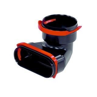 Coude mixte à 90° pour conduit plat Comfoflat 51 [- Réseau PEHD Comfoflat 51- Zehnder]