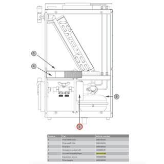 Pompe pour ComfoFond-L version droite - Ancienne Génération [- Pièce détachée VMC double flux - Ni repris ni échangé - Zehnder]