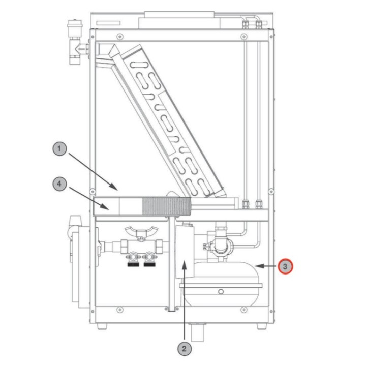 Vase d'expansion pour ComfoFond-L  - Ancienne Génération [- Pièce détachée VMC double flux - Ni repris ni échangé - Zehnder]
