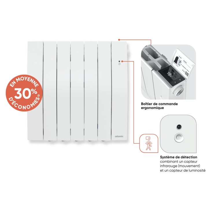 GALAPAGOS Blanc - Bas [- Radiateur Inertie électrique - Atlantic]