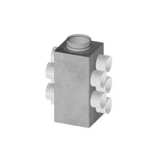 Caisson de distribution d'air Easy Renov Eco S AE48C - 6 x DN 90 [- Répartiteurs VMC en PEHD - Brink]