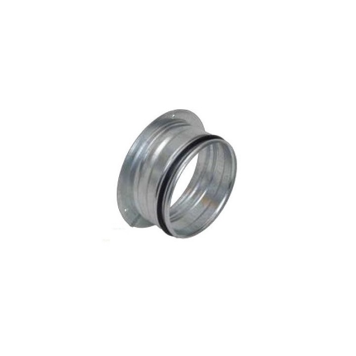 Bouche extraction ronde métal Ø 125 blanche (RAL9010) Réglable + Colerette [- bouches VMC à débit réglable - Brink]