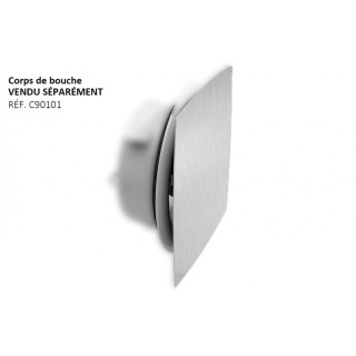 Façade de bouche design arc extraplate Inox [- bouche d’insufflation et extraction - Brink]