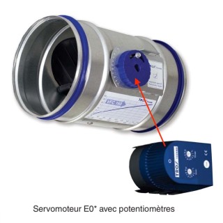 REGISTRE VFC E02 Ø 125, 160 ou 200 mm [- Registre motorisé - Zehnder]