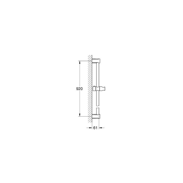 NOUVELLE TEMPESTA COSMOPOLITAN - Barre de douche 900 mm [- Robinetterie Hydrothérapie - GROHE]
