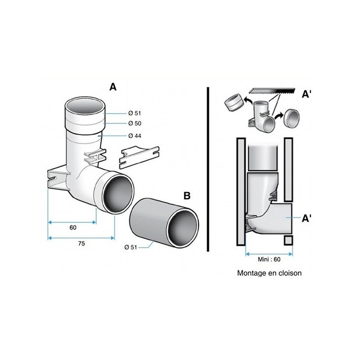 Contre-prise universelle [- Réseau Aspiration Centralisée - Aldès]
