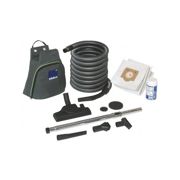 Set de nettoyage complémentaire Middle Filaire pour Centrale DOOBLE [- Accessoires Centrale d'aspiration - Aldès]