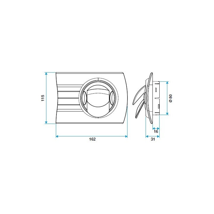 Kit Insufflation BIO Ø 80 pour réseau double flux avec gaines souples [- Kits Dee Fly HYGRO - Aldès]
