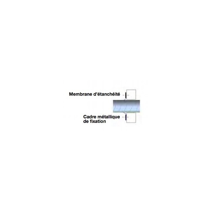 Membrane d'étanchéité de Ø 80 à 500 pour maisons BBC (lot de 2 pièces) [- accessoire VMC - Unelvent]