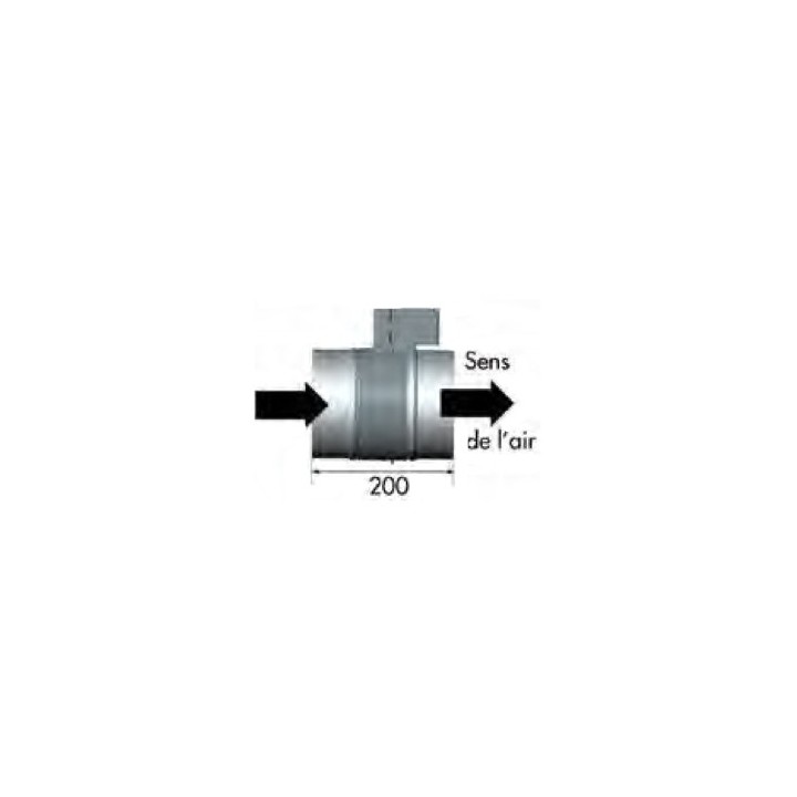 Registre motorisé RGE-F - Fermé sous tension - Ø 100, 125, 150, 160 et 200 mm [- Registre ventilation - Unelvent]
