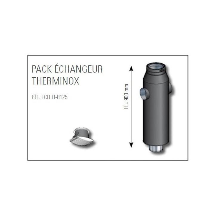 Pack échangeur pour poêle à bois - Therminox [- Distribution d'air chaud - Poujoulat]