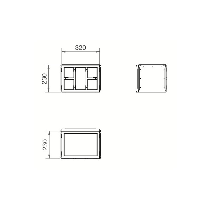 Caisson de distribution 6 piquages - ComfoWell 320 [- sans plaques de raccordement - Réseau PEHD ComfoTube - Zehnder]