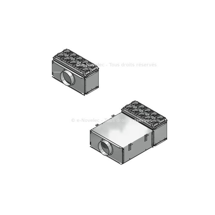 Caisson de distribution 10 piquages - ComfoWell 520 [- sans plaques de raccordement - Réseau PEHD ComfoTube - Zehnder]