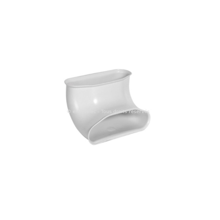 Coude 90° ovale vertical - Optiflex [- Conduits Polyéthylène et accessoires VMC - Aldès]