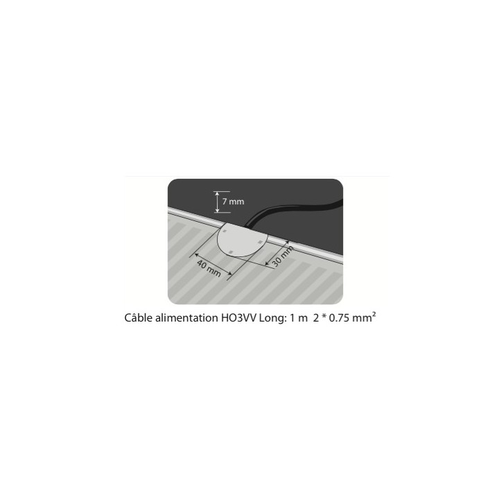 ECfoil Plaque chauffante pour miroir (Anciennement Devifoil) [- Désembuage - Deléage / Danfoss]