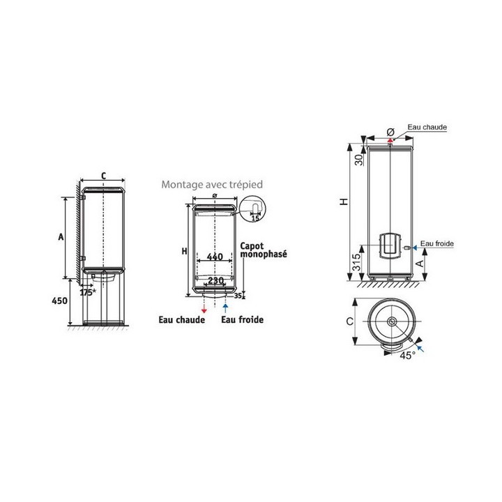 CHAUFFEO + [- Chauffe-eau Anti-corrosion Stéatite - Atlantic]