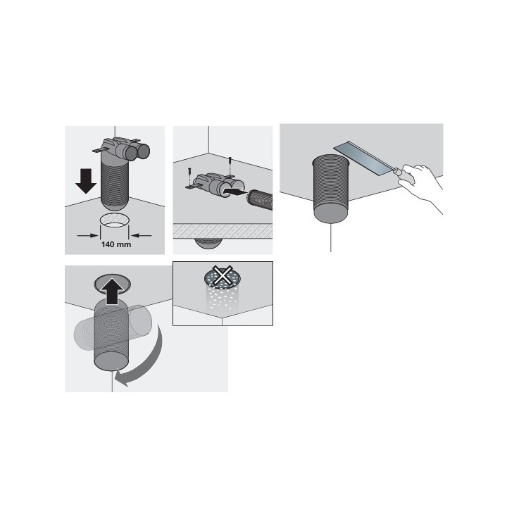 Kit Autoréglable T3/T4 Extraction et Insufflation - OPTIFLEX ECO [- Kits bouches pour réseau PEHD 75 ext. - Aldès]