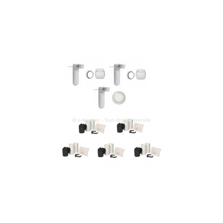 Kit Autoréglable T3/T4 Extraction et Insufflation - OPTIFLEX ECO [- Kits bouches pour réseau PEHD 75 ext. - Aldès]