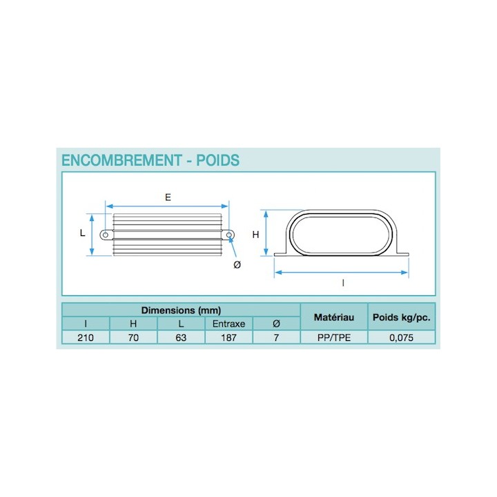 Raccord pour caisson PE (sac de 5) - Optiflex [- Conduits Polyéthylène et accessoires VMC - Aldès]