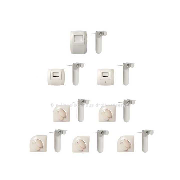 Kit Hygroréable T3/T4 extraction/insufflation - OPTIFLEX Ø 75 [- Kits bouches pour réseau PEHD 75 ext. - Aldès]