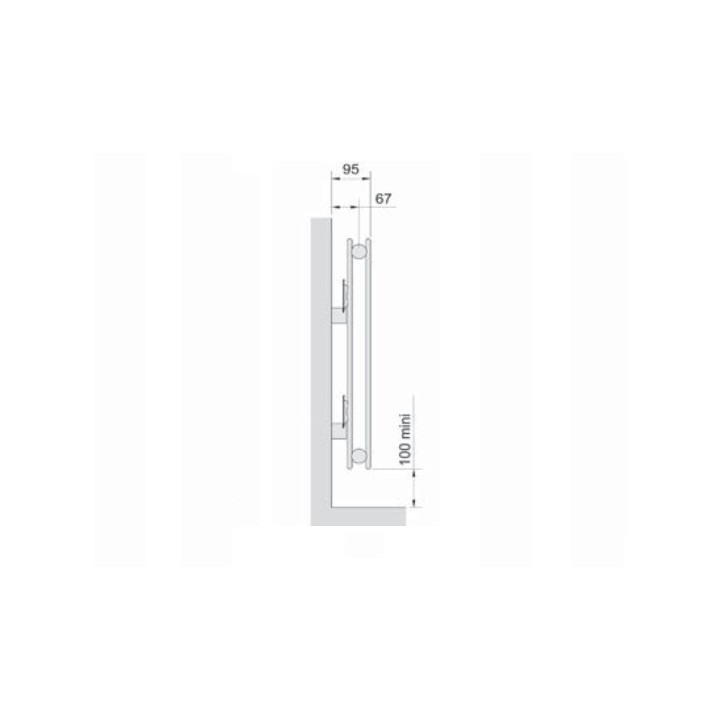 FASSANE Horizontal à éléments verticaux SHXD [- Radiateur Chauffage Central - en Stock chez ACOVA]