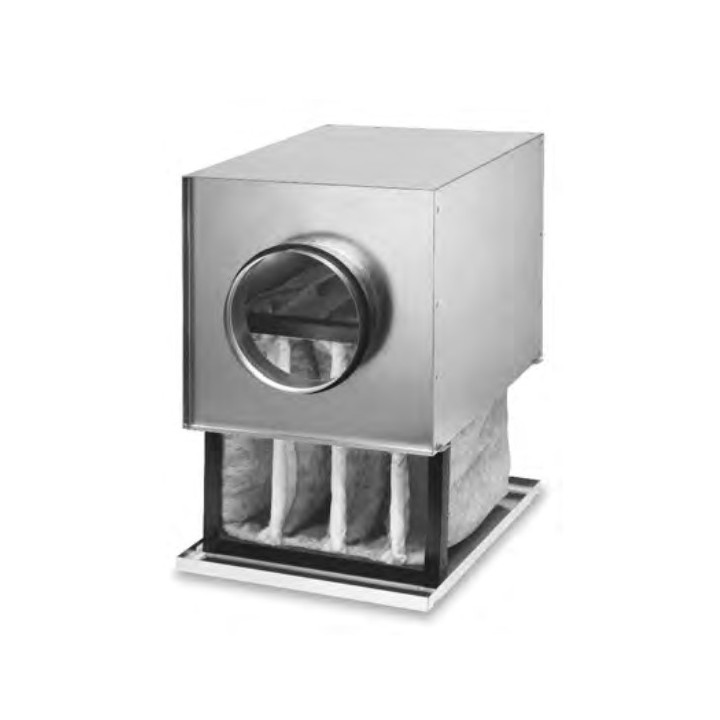 Caisson filtre F7 pour conduits circulaires - LFBR [- Filtration conduits galva - Helios]