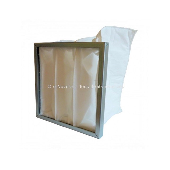 Jeu de 2 Filtres F7 de rechange pour caisson filtre LFBR F7 - Anti-Pollen [- ELFBR F7 - Filtration conduits galva - Helios]