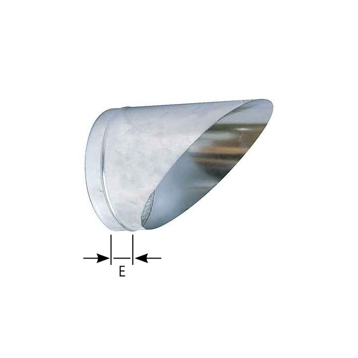Buse sifflet BUS - Entrée ou de sortie d'air murale - Ø 125 à 630 mm [- accessoire VMC - Atlantic]