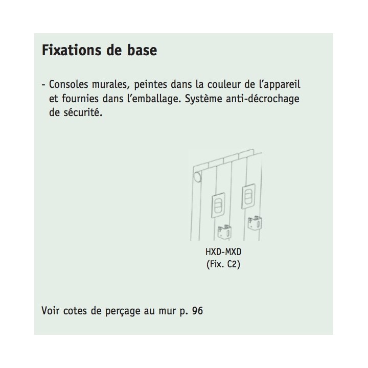 FASSANE Horizontal à éléments verticaux HXD [- Radiateur Chauffage Central - ACOVA]