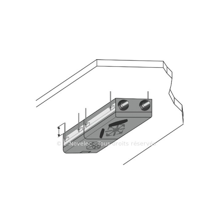 Kit suspension plafond Echangeur / Moteur Dee Fly Modulo [- Fixation VMC double flux - ALDES]