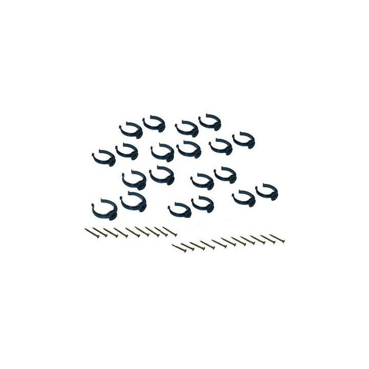 Lot de 20 colliers Ø 51 mm + vis pour conduit d'aspiration centralisée  [- Réseau Aspiration Centralisée - Aldès]