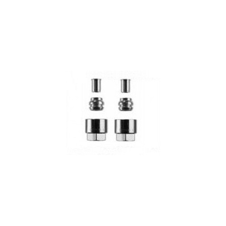 Raccords Cuivre ou Multicouche (paire) pour robinet Monotube Valderoma [- Robinetterie radiateurs - Valderoma]