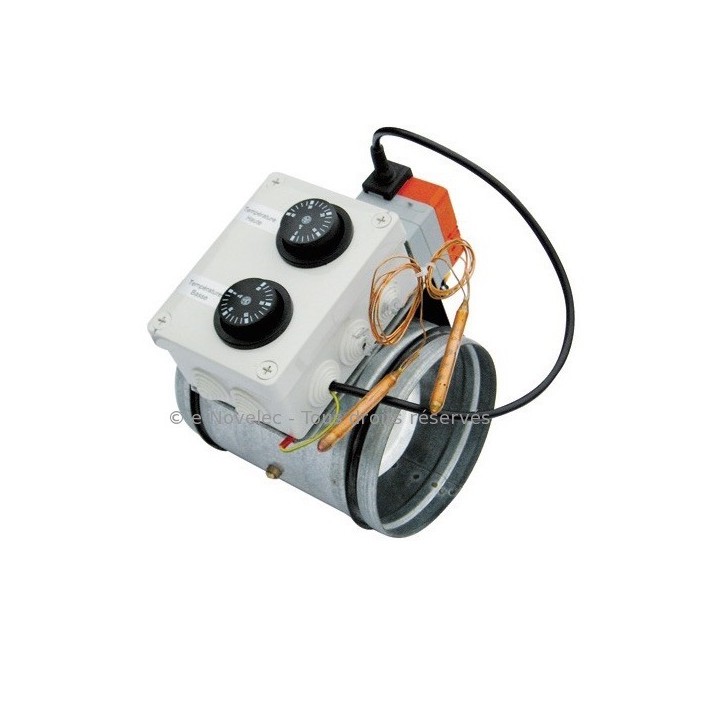 Registre motorisé REDT commandé par 2 sondes - Ø 160 à 355 mm [- Registres - Unelvent]