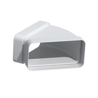 Coude horizontal rectangulaire 45° CHM - conduits PVC de Ventilation - Unelvent