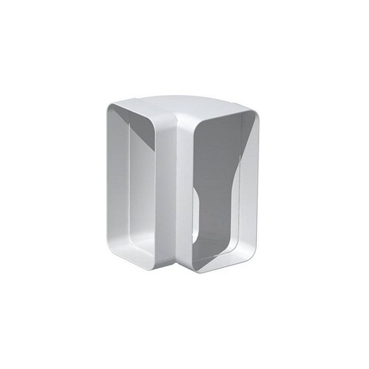 Coude vertical rectangulaire 90° CVR - conduits PVC de Ventilation - Unelvent