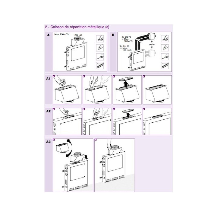 Conduit PEHD Optiflex antistatique 50 mètres - Ø extérieur 75 ou 90 mm [- Conduits Polyéthylène et accessoires VMC - Aldès]