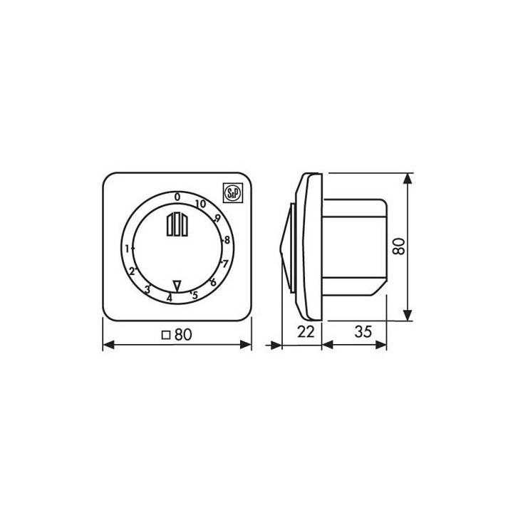 Variateur monophasé encastré 1 A ou 2,5 A [- REB - Variateur électronique de tension - Unelvent]