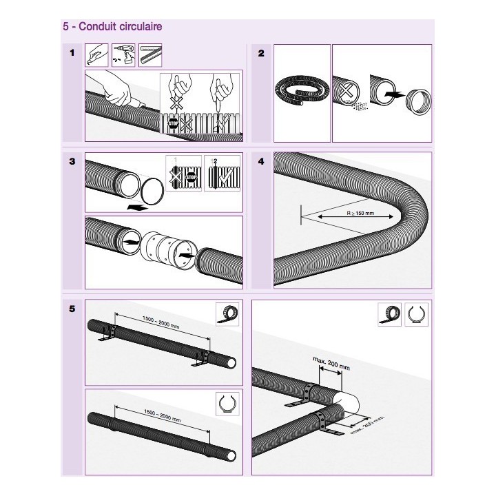 Conduit PEHD antistatique et antibactérien 20 mètres - Ø extérieur 75 mm [- Réseau Polyéthylène VMC - Vortice / Fraenkische]