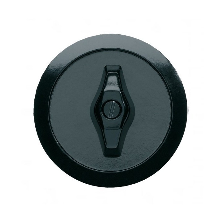 Enjoliveur + manette de commande rotative - Plastique - Nuit [- 1930 - Palazzo - Hager - WMV780N - 3250617150576]