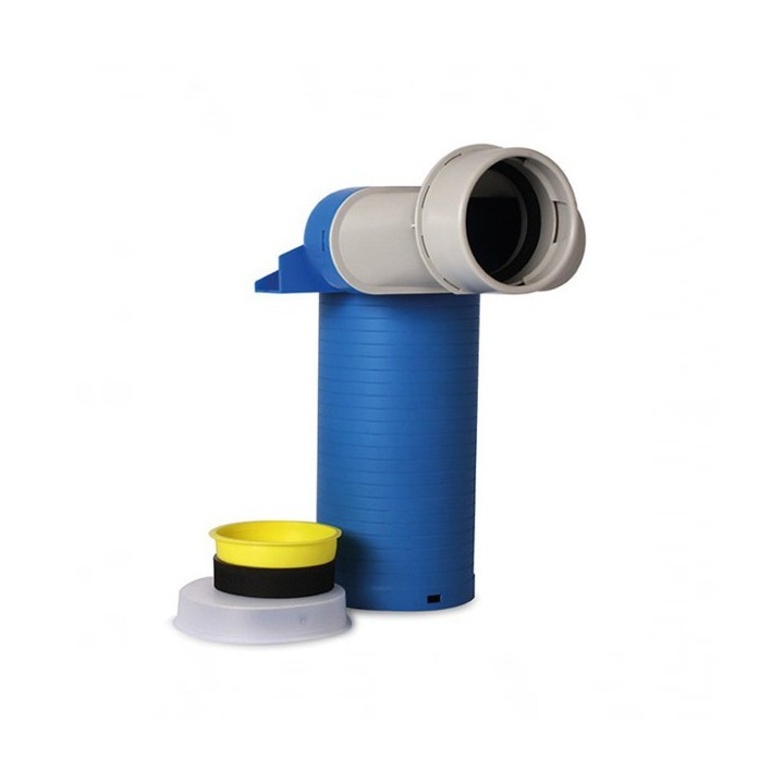 Collecteur coudé pour bouche Ø 125 - Ø 90 mm + manchette 250 mm [- VCH250-90 - Réseau PEHD Uniflexplus - Ventilair]