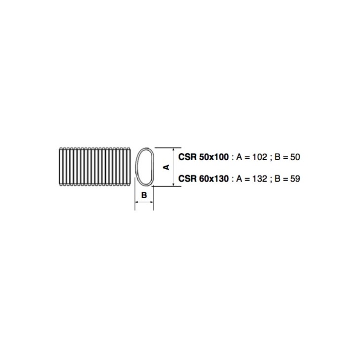 Conduit polyéthylène 50x100 mm - Longueur 30 mètres) - CSR [- Conduits PEHD - Réseau Clip & Go - Atlantic]