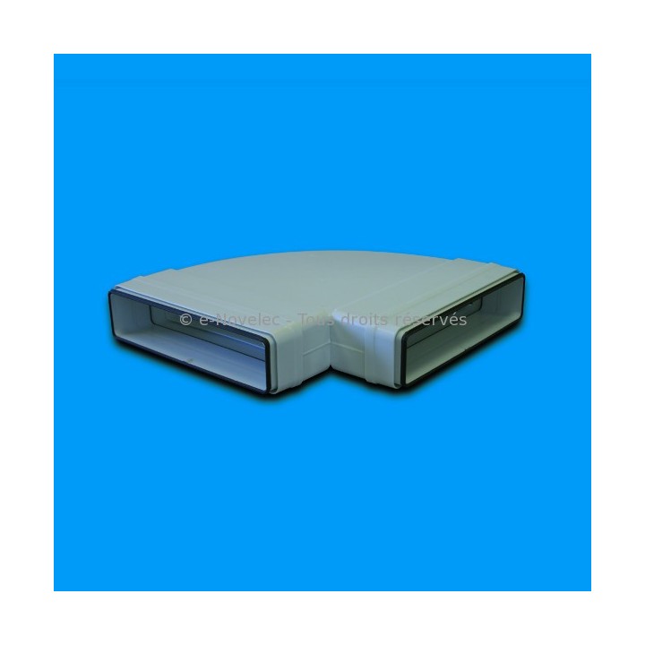 Coude horizontal 90° à joints - CH [- conduits PVC de Ventilation - Atlantic]