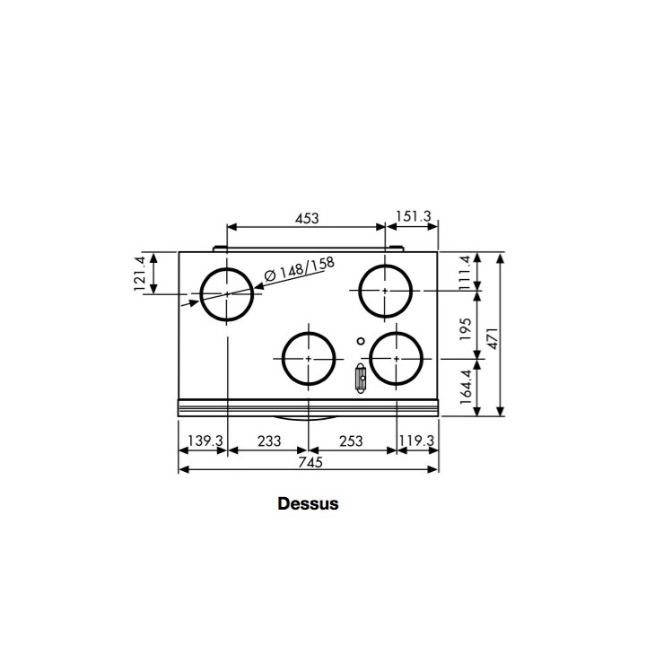 IDEO 325 Ecowatt FL (Filaire) [- VMC Double flux Très Haut Rendement - Unelvent]