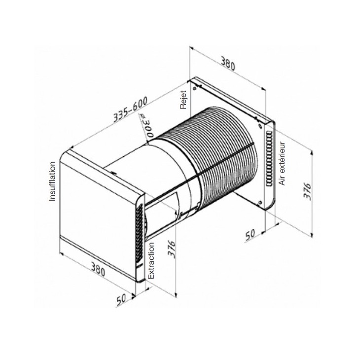 ComfoSpot 50 [- VMC double flux avec échangeur enthalpique- pièce par pièce - Zehnder]