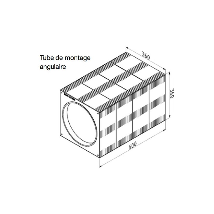 Tube de montage angulaire pour ComfoSpot 50 [- Accessoire VMC double flux pour pièce individuelle - Zehnder]