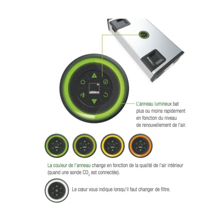 InspirAIR Side SC370 Premium [- VMC Double flux - Purification d'air - Aldès]